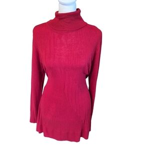NWT Apt. 9 RedRibbed Cowl Neck Sweater or dress